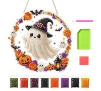 Halloween Gem Painting Kits - Cat Ghost Flat Acrylic Sparkling Decoration