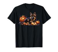 Halloween German Shepherd Pumpkin Graphic for Dog Lover T-Shirt