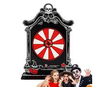 Halloween-Gewinnrad-Creepy Wheel of Fortune pour les fêtes, table de jeu de carnaval, concours de costumes festifs, accessoire de roue effrayant, activité familiale, divertissement de bonbons ou d'aci