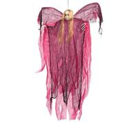 Halloween Ghost - 47.24x27.56x3.94 pouces décor fantomatique fantomatique rouge, illuminer squelette suspendu rouge, ornements d'Halloween avec lumières LED | Pour les fêtes de Noël pour les patios