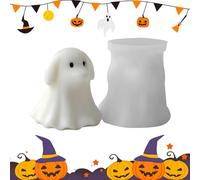 Halloween Ghost Animal Candle Moulds, 3D Cat & Dog Resin Silicone Moulds for DIY Scented Candles, Soap, Wax, Resin Crafts & Spooky Home Decorations