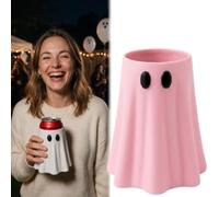 Halloween Ghost Can Sleeve Holder, Cute Ghost Shaped Insulated Drink Can Holder for 12oz Std,12oz Slim,8.4oz,16oz Cans, Universal Fit Replaceable Cans Holders for Party,Homes Bar Decor