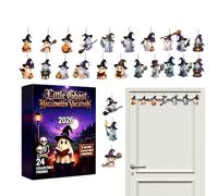 Halloween Ghost Countdown Calendar 2D 24-day Spooky Ghost Ornament