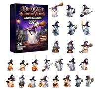 Halloween Ghost Countdown Calendar | 2D Acrylic Ghosts Collectible Toy | Holiday Advent Countdown | Ideal For Kids Families Collectors Holiday Party Offices Home Room Bedroom