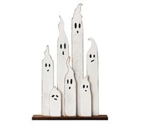 Halloween Ghost Decor - 18x12x1cm Cute Tiered Tray Spooky Decorations