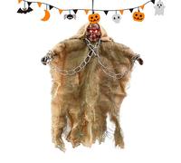 Halloween Ghost Decor - Hanging Chain Ghost Ornament for Indoor & Outdoor Use | Spooky Halloween Decoration for Haunted House, Garden, Yard, Tree, Porch, Patio, Bedroom, Party & Festival Display