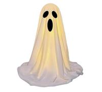 Halloween Ghost Decor, Spooky Ghost with String Light, Cute Light-Up Halloween Decoration, for Door Wall Mantel Desk Bookshelffireplace, Yard Window Home Party Display 5.12x5.12x14.57 inches