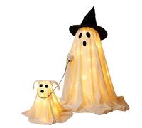 Halloween Ghost Decor - Spooky with LED Lights Warm Glow Lawn Ornaments