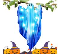 Halloween Ghost - Décoration de figurine suspendue | Statue effrayante lumineuse avec sons pour une utilisation en plein air | Maison hantée cour porte maison fête ornement Spooky Holida