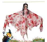Halloween Ghost Decoration | Flying Reaper Prop | Spooky Scary Haunting Prop For Haunted Houses Indoor Outdoor Yards Porches Gardens Patios Decks Balconies And Walkways