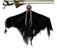 Halloween Ghost Decoration | Flying Reaper Prop | Spooky Scary Haunting Prop For Haunted Houses Indoor Outdoor Yards Porches Gardens Patios Decks Balconies And Walkways