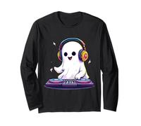 Halloween Ghost DJ EDM Music Party Spooky Season Boo Rave Manche Longue