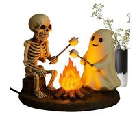 Halloween Ghost Fix Night Light - Creative LED Ghost Lampe, Decorative Flame Light, portable Soft Warm Glow Lampe | Ornement effrayant pour la table, le manteau de cheminée, le porche ou la sal