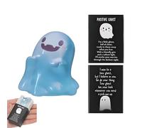 Halloween Ghost Gadgets - Jolie décoration extérieure lumineuse Petits fantômes Résine avec cendres | Cadeaux de fête, Décoration d'Halloween mignonne pour la chambre à coucher Étagères de livres