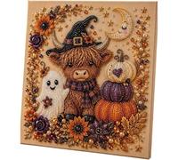 Halloween Ghost Pearl Art DIY Kit,Spooky Cute 3D Diamond Painting Crafts，E | Beginner DIY Fall Home Decor Wall Art,Creative Halloween Ghost Pearl Art DIY Kit for Fun Crafting