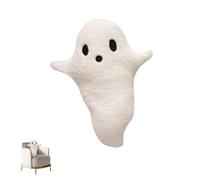 Halloween Ghost Plush - jouet fantôme de dessin animé en peluche, mignon oreiller | Doupée de drôle douce pour le canapé de lit de chambre pour les garçons filles se blottissez ce qui en fait un créat