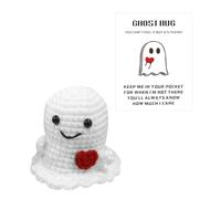 Halloween Ghost Pocket Hug porte-bonheur - Pomme de terre positive - Cadeau de motivation pour Halloween - Idée cadeau pour femme - Idéal comme poupée de collection
