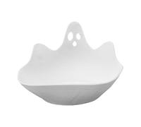 Halloween Ghost Serving Platter 19x20.7cm Bol À Bonbons Fantôme Halloween ABS Spooky Charcuterie Tableware with Festive Design Vaisselle Décorative Stable pour Fromage Apéritif Charcuterie