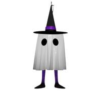 Halloween Ghosts Ornament, Lighted Scary Outdoor Ghosts Pendant, 7.87x7.87x23.62 inches, Hanging Creepy Decoration, LED Lit Accent for Porch Garden Yard Courtyard Window Living Room Door