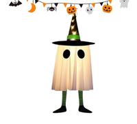 Halloween Ghosts Ornament, Lighted Scary Outdoor Ghosts Pendant, 7.87x7.87x23.62 inches, Hanging Creepy Decoration, LED Lit Accent for Porch Garden Yard Courtyard Window Living Room Door