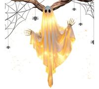 Halloween Ghosts Outdoor | with Lights Spooky Ornament | Floating Ghost