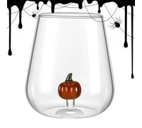 Halloween Glass Cups - de café transparent, gobelet à jus décoratif, verre à vin festif, cocktail de vacances, tasse de boisson saisonnière | Party Bar Kitchen Drinkware pour la célébration sur