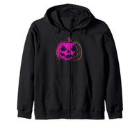 Halloween Glitch Pumpkin Graphic Gamer Technology Rose Sweat à Capuche