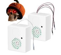 Halloween Glowing LED Eyes - 2 Pieces Outdoor Scary Props with Sound
