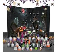 Halloween Gnome, Countdown Calendar, Compact Heavy Duty Design Soft Plush Gnome Dolls with Pockets, Decorative Dwarfs Ornaments for Kids Girls Family Home Parties Shop Decor