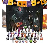 Halloween Gnome Countdown Calendar, Soft Fabric Holiday Decor, Hanging Dwarf Doll Ornament, Plush Countdown Display, Cute Pendant Decoration for Kids Family Friends Home Classroom Shop Wall