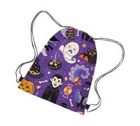 Halloween Goodie Bags, Drawstring Sacks, Candy Storage Pouches, Compact Treat Bags, Fun Holiday Patterns, Ideal for Snacks, Ornaments, Trick-or-Treating, Party Presents, 16.54x11.81x0.39in