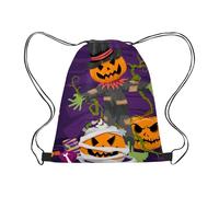 Halloween Goodie Bags, Drawstring Sacks, Candy Storage Pouches, Compact Treat Bags, Fun Holiday Patterns, Ideal for Snacks, Ornaments, Trick-or-Treating, Party Presents, 16.54x11.81x0.39in