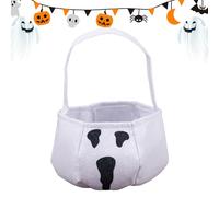 Halloween Goodie Bolss - Tote non tissée de 30 x 40 cm avec poignée, organisateur de faveur de fête, astuce réutilisable ou d'affaires | Impression effrayante pour le stockage de bonbons et