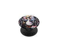 Halloween Goose Stained Art Trans Pride Witch Transgender PopSockets PopGrip Adhésif