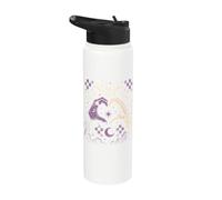 Halloween gothique Witchcore squelette sorcière cœur Halloween Stainless Steel Insulated Water Bottle