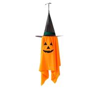 Halloween Hangable Ornement - Black Hat Pumpkin Decoration Tree | Hanging Halloween Ghosts pour Intérieur Et Extérieur | Décor De Vacances | Fournitures De Fête | Cour, Pelouse, Porche, Patio, E