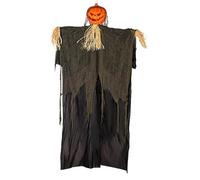 Halloween Hanging Ghost, Motion Sensor Pumpkin Head, Flashing Eye | Motion Sensor Halloween Decorations With Eyes, Scary Pumpkin Head Party Supplies, Horrible Ghosts For Porch, Patio