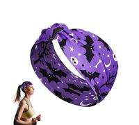 Halloween Headband Elastic Stretchy Headband | Head Band Wraps for Yoga Running Workout Halloween Party Women Girls Costume Party
