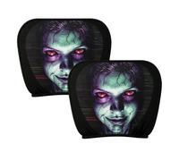 Halloween Headrest Covers - Ghost Face Elastic Car Seat Protectors