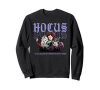 Halloween Hocus Pocus Hallows Eve Sweatshirt, Unisexe pour adultes, Noir, M