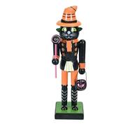 Halloween Holz-Nussknacker - Büro Kürbis Hexe Nussknacker Deko Statue | Matériel Für Goodie-Tüten Halloween Tüten Décoration de Tisch Für Fenster Kaminsims Kaminims Décoration Fourreau pour Das