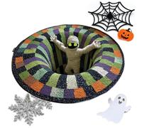Halloween Home Decor Carpet Scary Horror Round Optical Illusion Mat