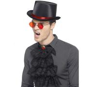 Halloween Hommes Unisexe Gothique Vampire Haut Chapeau Cravate & Lunettes Set
