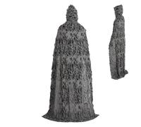 Halloween Hooded Cloak, Breathable Rags Robes Cosplay Costume, Unisex Haunted House Dress-Up for Women Men Kids, Role Play, Theater, Photoshoots, Parties, Halloween Events, Fun