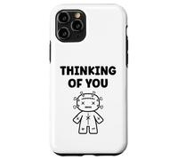 Halloween Horror Funny Quote Thinking of You Voodoo Doll Coque pour iPhone 11 Pro