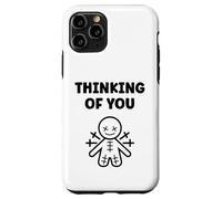 Halloween Horror Funny Quote Thinking of You Voodoo Doll Coque pour iPhone 11 Pro