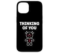 Halloween Horror Funny Quote Thinking of You Voodoo Doll Coque pour iPhone 13