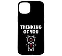Halloween Horror Funny Quote Thinking of You Voodoo Doll Coque pour iPhone 15 Plus