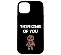 Halloween Horror Funny Quote Thinking of You Voodoo Doll Coque pour iPhone 15 Plus