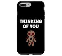 Halloween Horror Funny Quote Thinking of You Voodoo Doll Coque pour iPhone 7 Plus/8 Plus